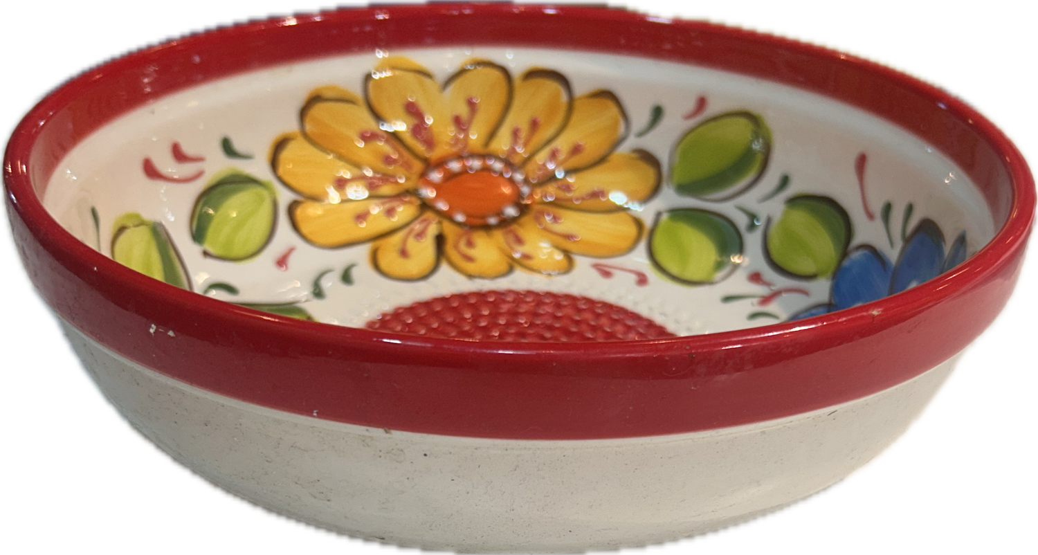 Salad dressing and marinade grater bowls