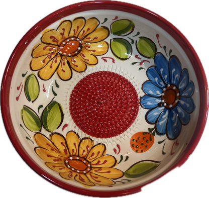 Salad dressing and marinade grater bowls