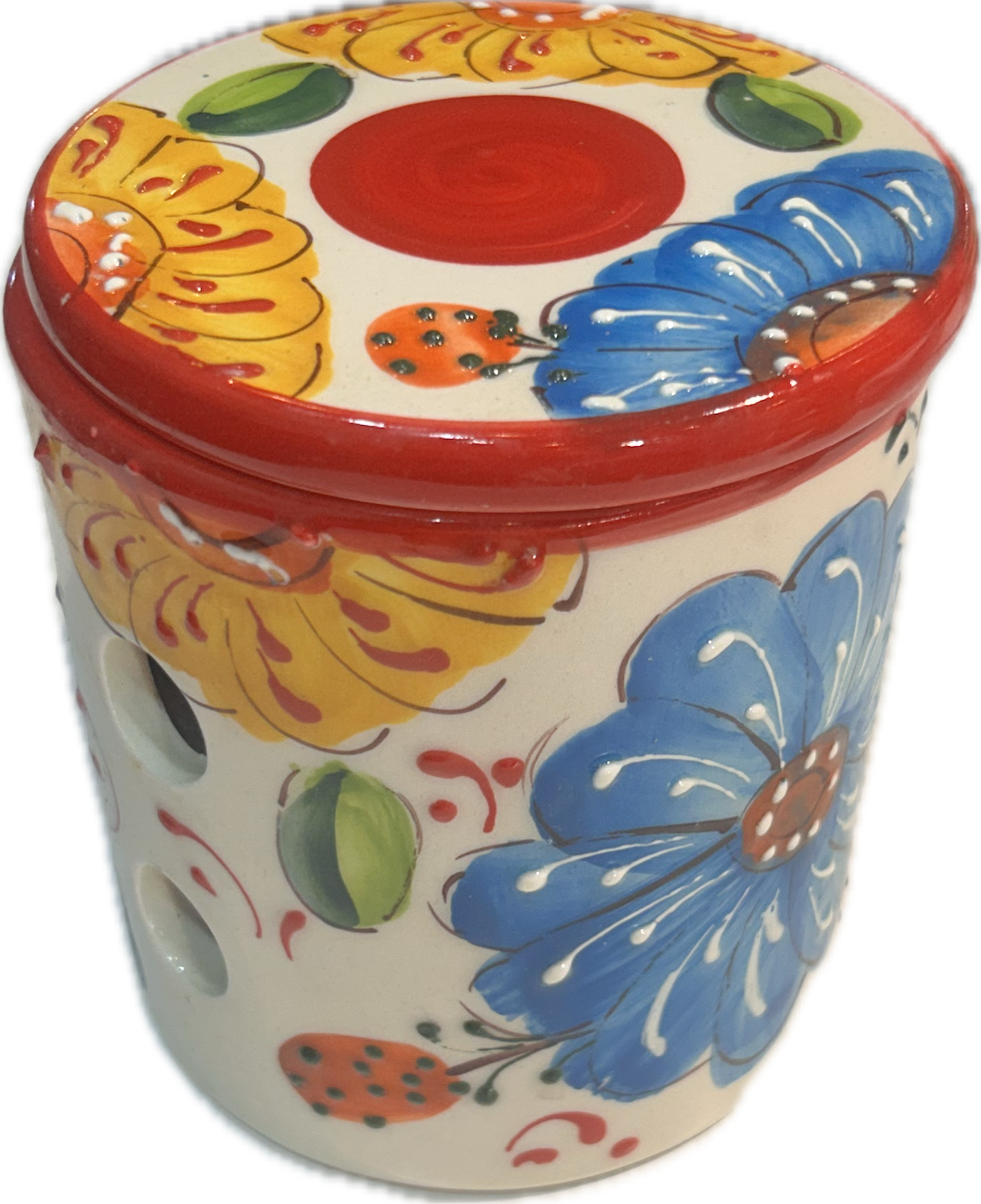 Garlic storage container and roaster