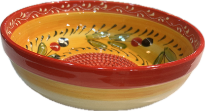Salad dressing and marinade grater bowls