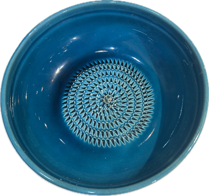 Salad dressing and marinade grater bowls